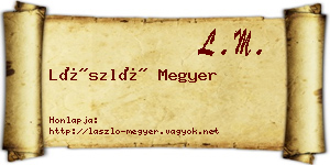 László Megyer névjegykártya
